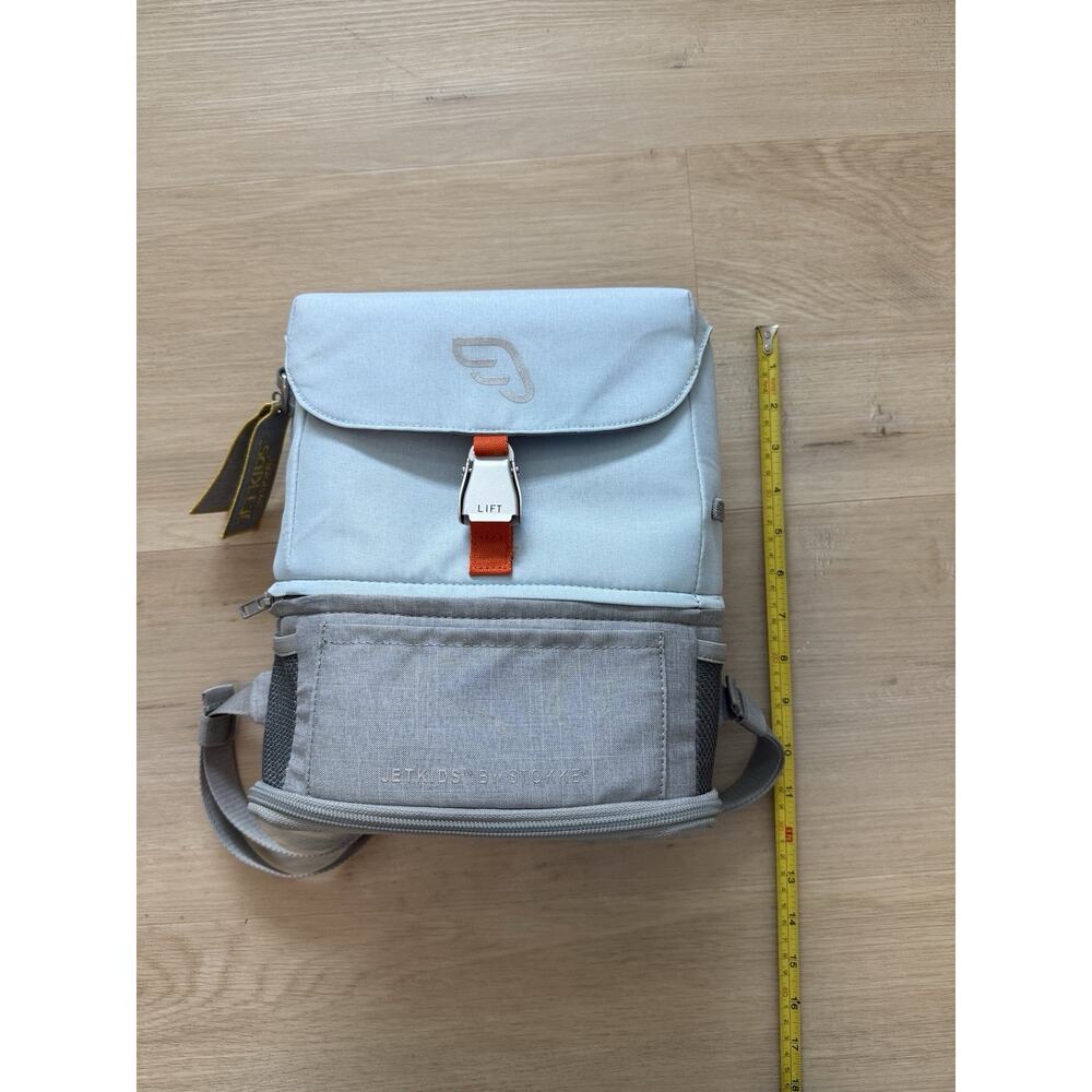 JetKids by Stokke Crew Backpack Blue And Gray Expandable - Picture 11 of 16